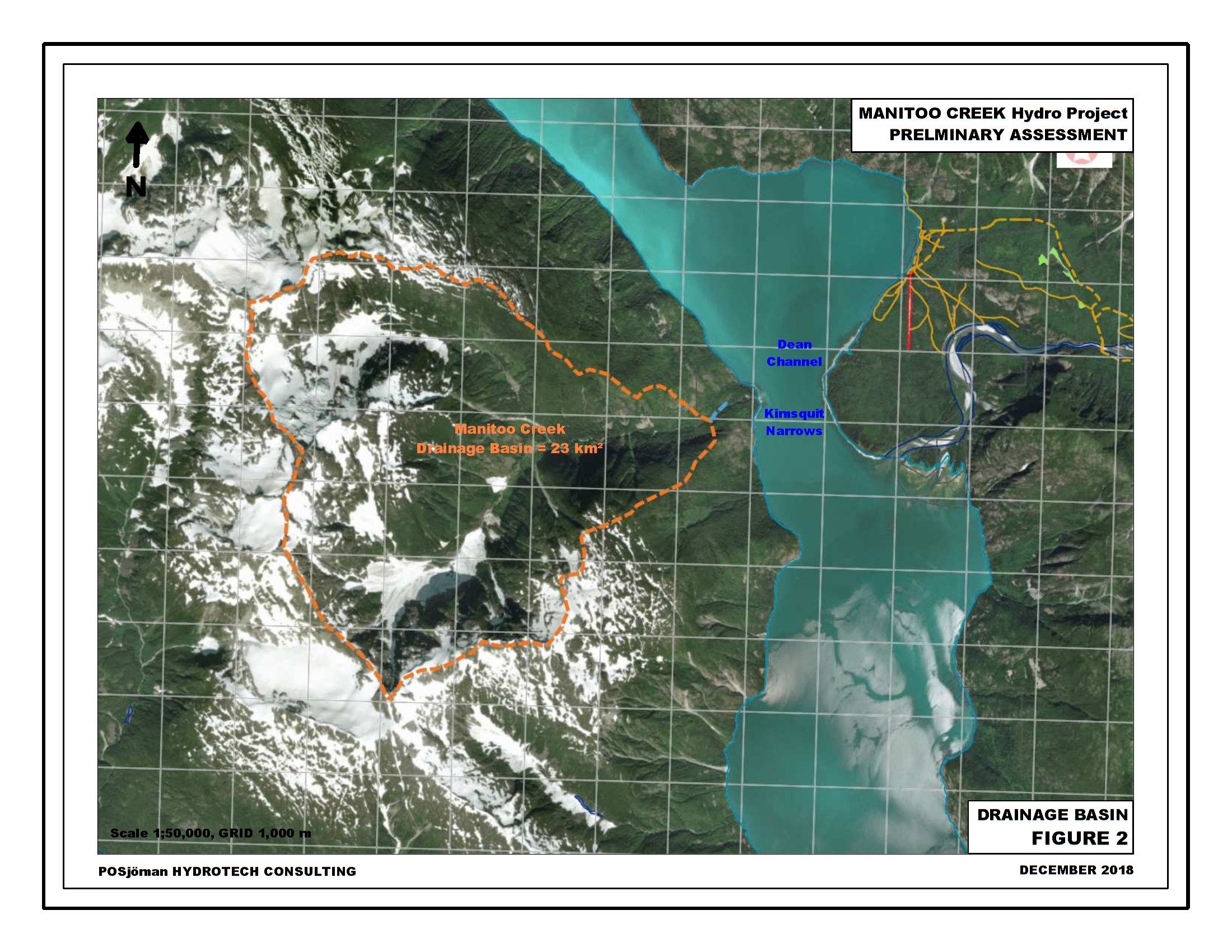 MANITOO CREEK Hydro Project PRELMINARY ASSESSMENT DRAINAGE BASIN